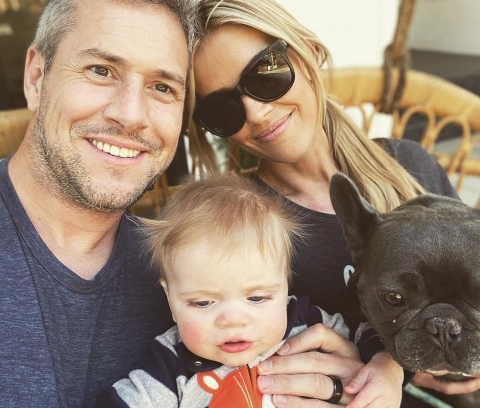 Christina Haack with her ex-husband Ant Anstead and their son